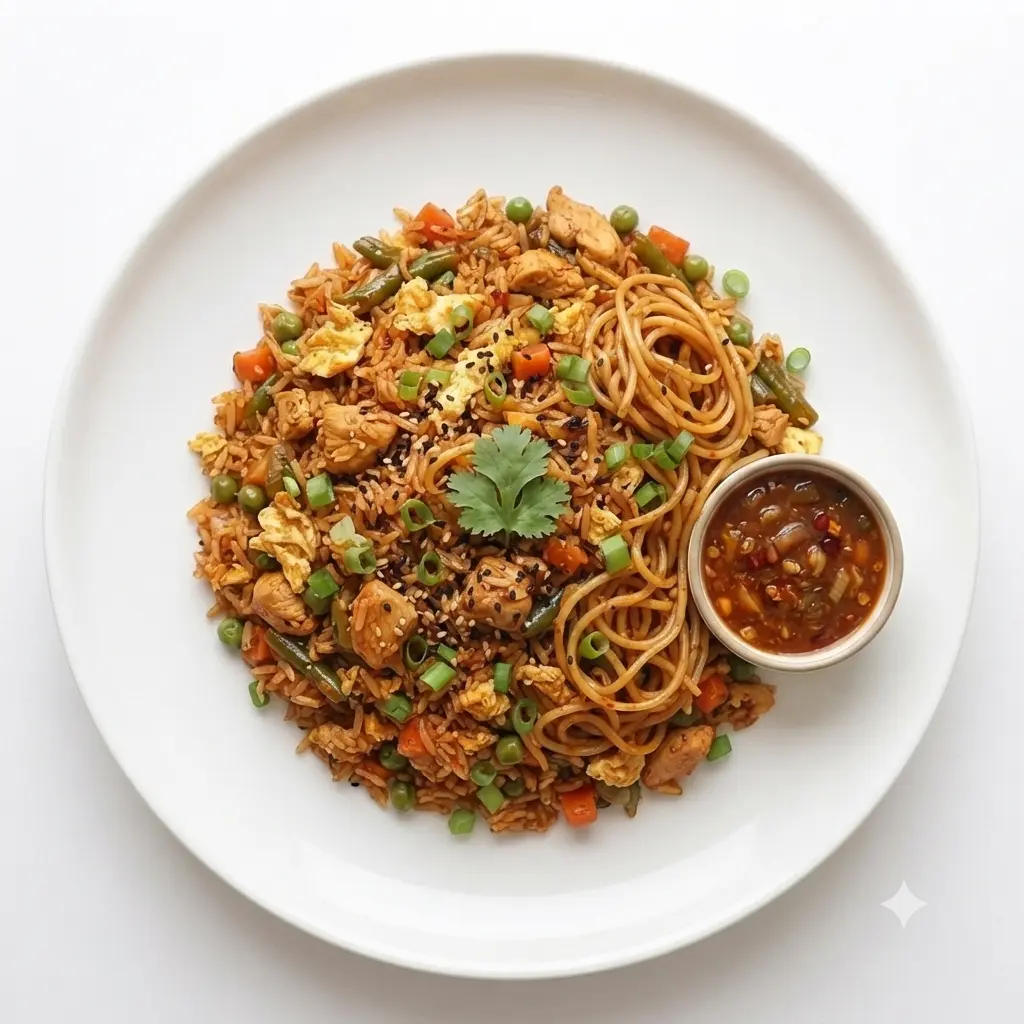 Chicken Triple Schezwan Fried Rice